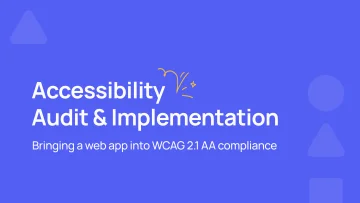 Cover photo for the 'WCAG 2.1 AA Compliance' project